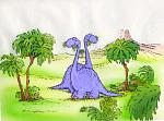 These dinosaurs (either Apatosaurus or Diplodocus) drawn by Italian cartoonist Bruno Bozzetto were able to use their long tails like whips to make...
